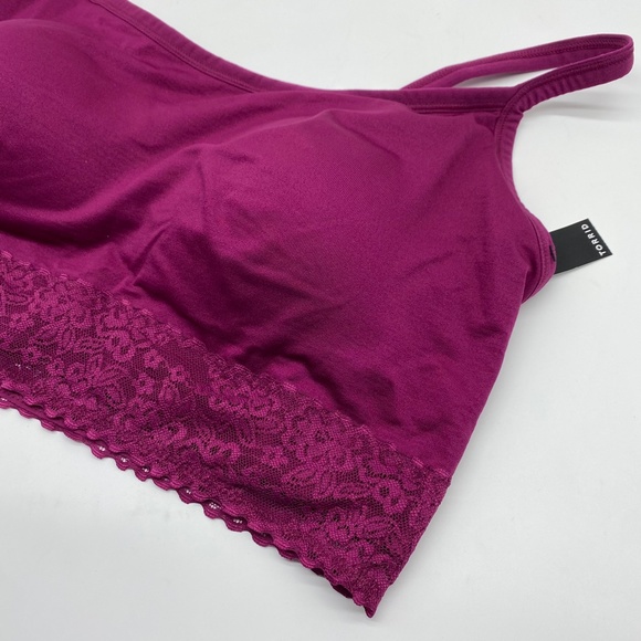 Torrid Women's Red Wine Lightly Padded Seamless Bralette Size 1X 2X 3X 4X 5X - Picture 10 of 15
